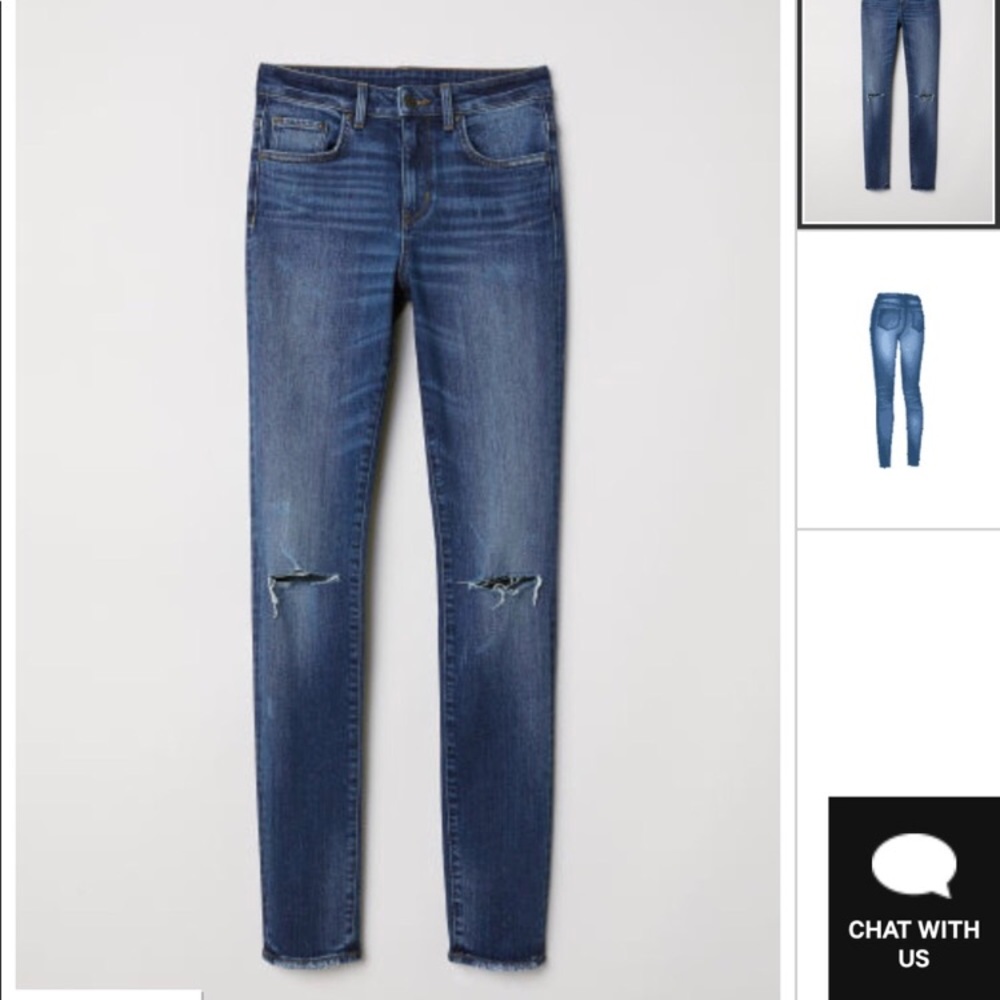 BRAND NEW H&M high wasted skinny jeans